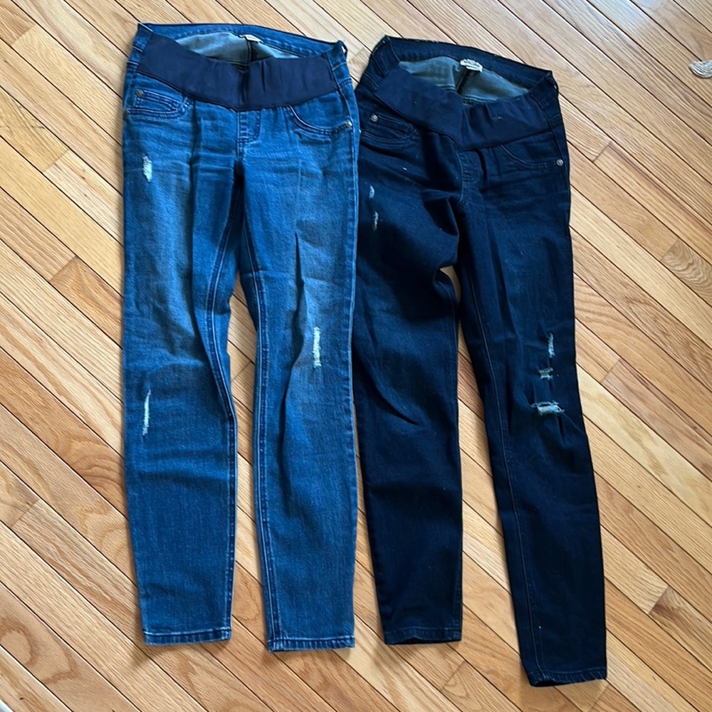 Indigo Blue - Maternity Jeans - Size XS - SET OF 2